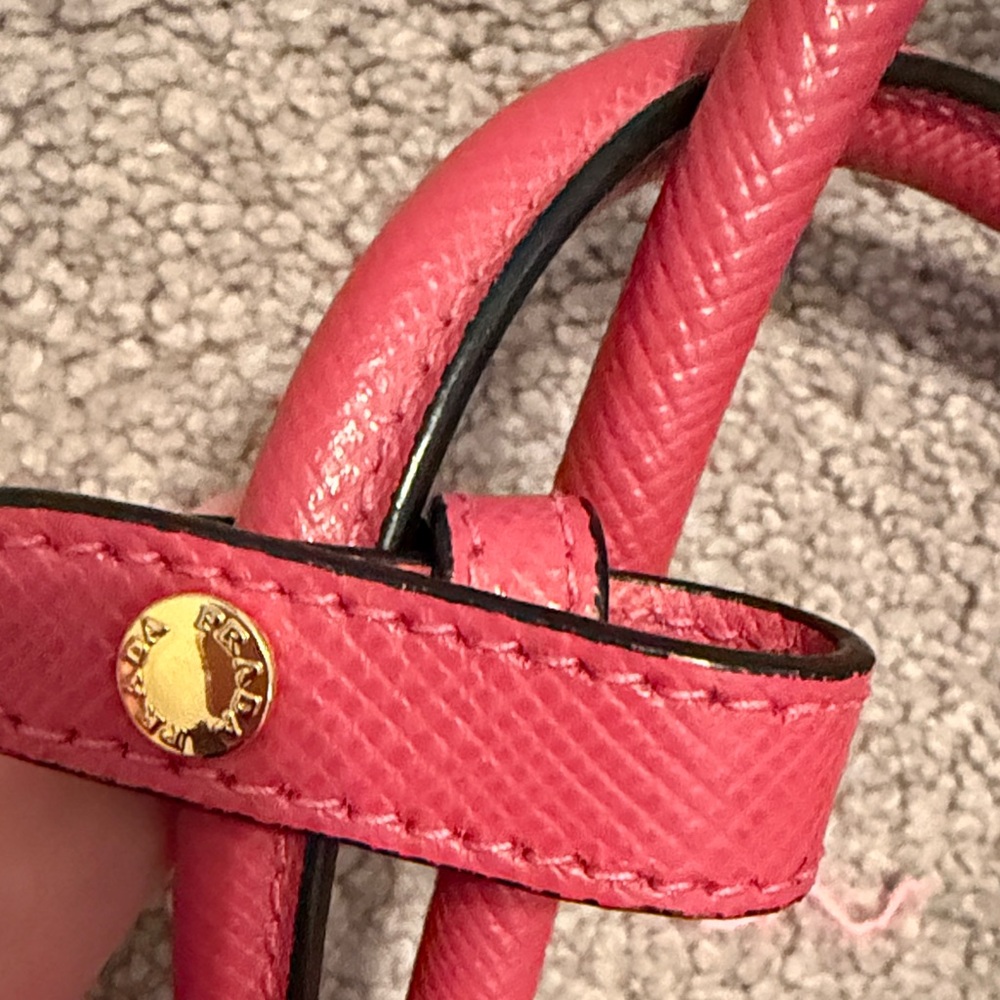 Pink Prada Staffiano Cuir in Tamaris (pink) Leather Tote - Picture 13 of 16